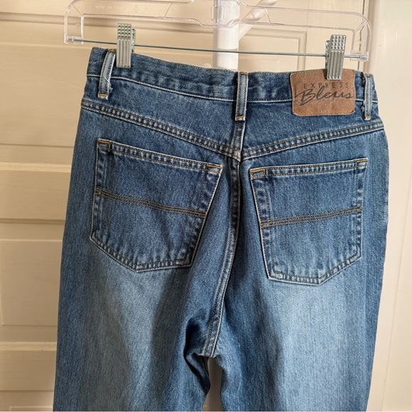 Express Bleu Flare Jeans size 7/8 - Picture 3 of 4